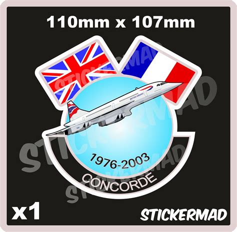 CONCORDE Sticker British Airways Aviation Aeroplane Airliner | Etsy