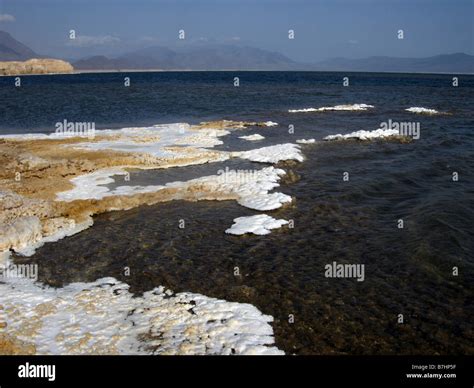 View overlooking Lake Assal, lowest place in Africa and Saltiest Place ...