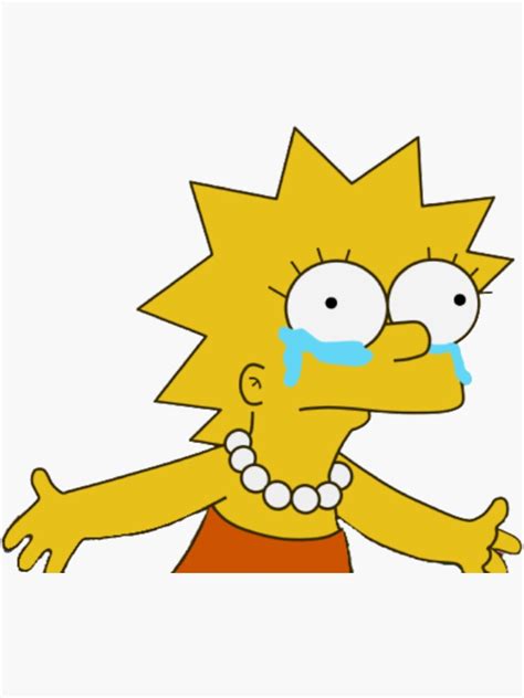 "Lisa crying meme" Sticker for Sale by Aniramjota | Redbubble