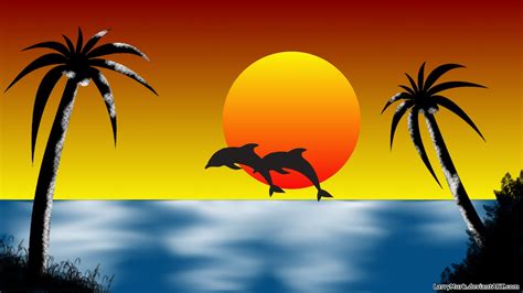 Sunset On The Beach Drawing at GetDrawings | Free download