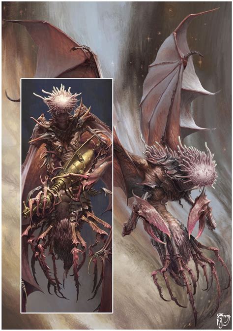 ArtStation - DUST 1947: MI-GO, Daniel Zrom | Cosmic horror, Concept art character, Lovecraftian ...