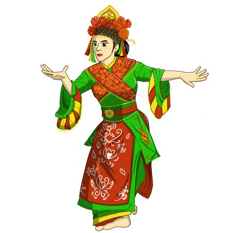 Set Betawi Dance Round, Traditional, Dance, Betawi PNG Transparent Clipart Image and PSD File ...