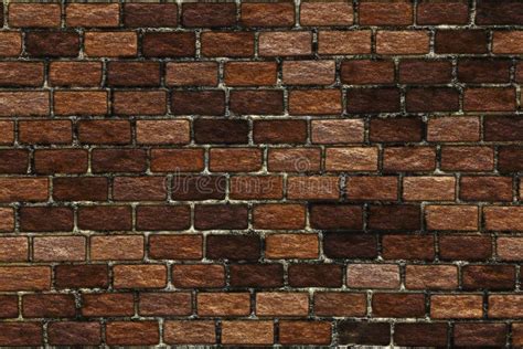 Abstract Background- Clinker Brick Wall Stock Illustration - Illustration of abandoned, cracked ...