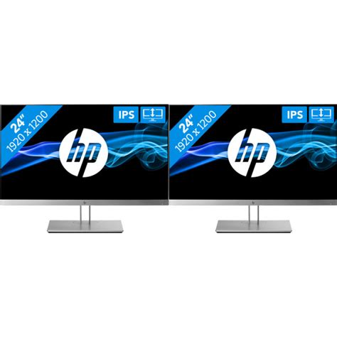 HP EliteDisplay E243i dual monitor setup - VergelijkMonitors.nl