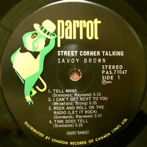 Savoy Brown – Street Corner Talking - 1971 – Vinyl Pursuit Inc