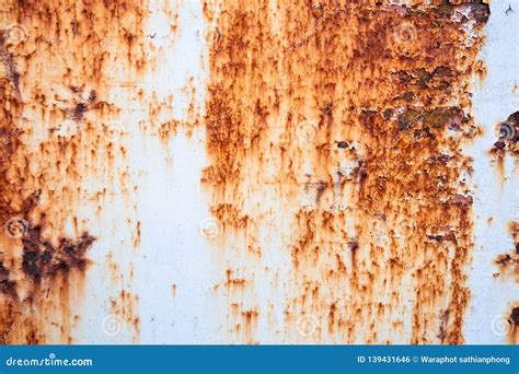 Metal Rust Background Metal Rust Texture. Beautiful Unusual Background. Rusted White Painted ...