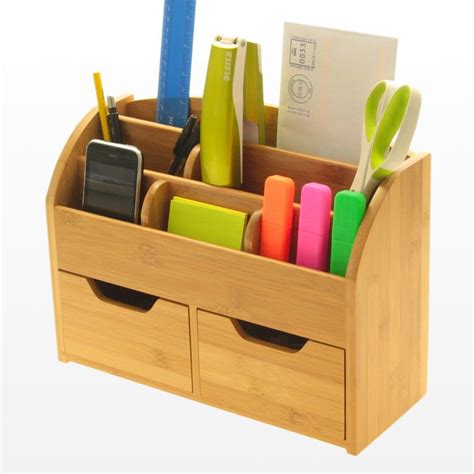 Delavan 2 Drawer Stationery Box | Desk stationery, Desk tidy, Desk ...