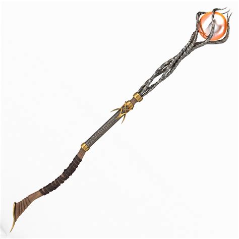 staff obj | Staff magic, Wizard staff, Weapon concept art