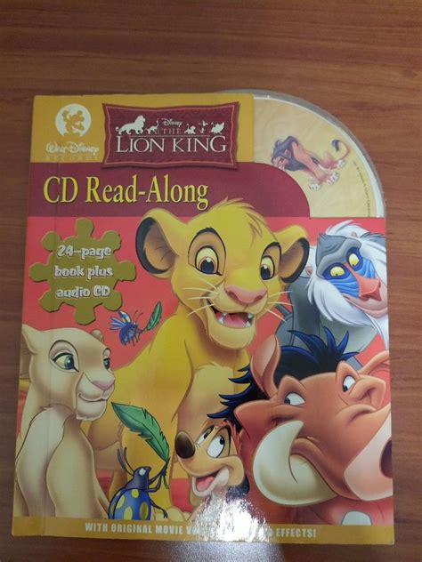 The Lion King - 24-page Read-Along Storybook and Audio CD, Hobbies ...