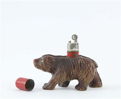 Vintage Syroco Wood Grizzly Bear Figurine Tabletop Lighter by Weston Intl Made in USA - Etsy ...