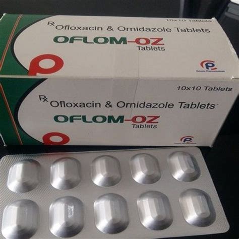 Ofloxacin And Ornidazole Tablets Oflox - Oz Storage: Store In Cool at ...