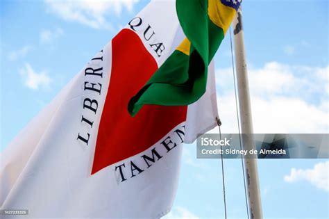 Flag Of Minas Gerais State Symbol Stock Photo - Download Image Now - Brazil, Color Image, Flag ...