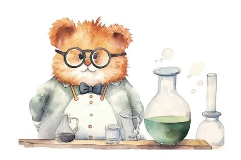 Scientist painting glasses cartoon. AI | Free Photo Illustration - rawpixel