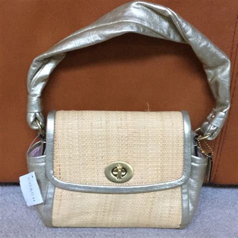 Coach | Bags | Nwt Coach Mini Straw Bag | Poshmark