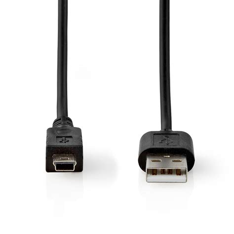 USB Cable | USB 2.0 | USB-A Male | USB Mini-B 5 pin Male | 480 Mbps | Nickel Plated | 2.00 m ...