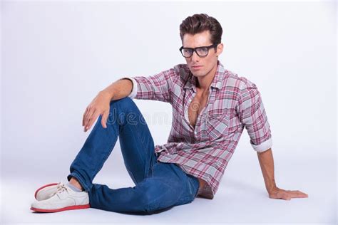 Casual Man Fashion Pose Lying Down Stock Photos - Free & Royalty-Free Stock Photos from Dreamstime