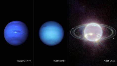 NASA releases stunning new Neptune ring photos by Webb telescope | fox61.com