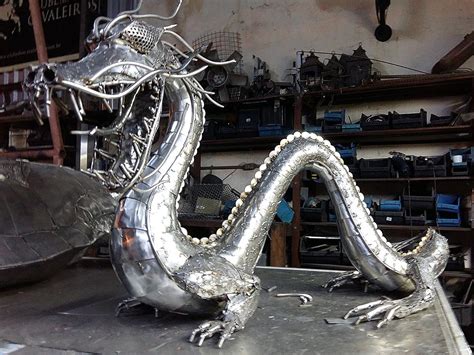 Chinese dragon - Stailess Steel - Ze Vasconcellos Metal Sculptures ...