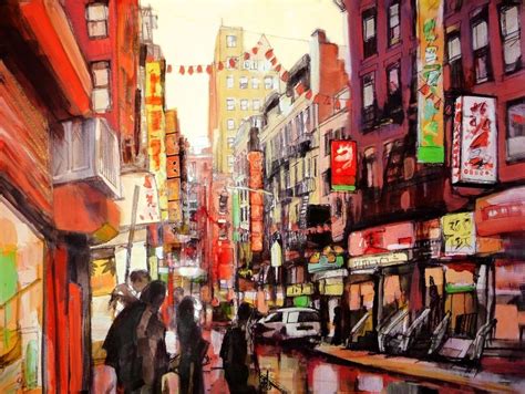 Chinatown New York City, an art print by Anselm Dästner | Art, Art prints, New york city