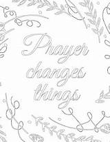 The Prudent Pantry Prayer Changes Things {Printable  Coloring Page} sketch template