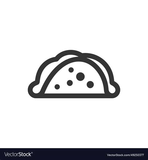 Taco icon Royalty Free Vector Image - VectorStock