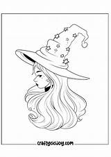 Witch Coloring Pages 30 Free PDF Printables  CraftyCiciJoy sketch template