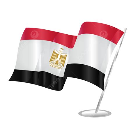 Egypt Flag Vector Hd PNG Images, Egypt National Waving Flag Design, Egypt Flag, Egypt Flag ...