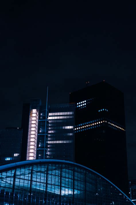 Skyscrapers at Night · Free Stock Photo