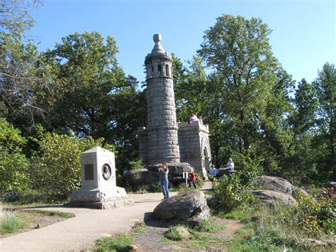 Some Vandalism at Little Round Top's 140th New York Monument | Gettysburg Daily