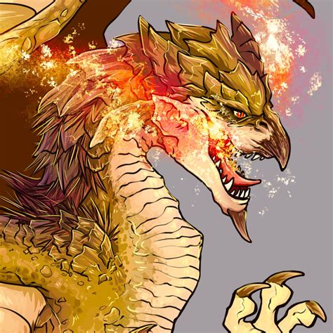 Monster Hunter GOLD RATHIAN Art Print - Etsy Australia