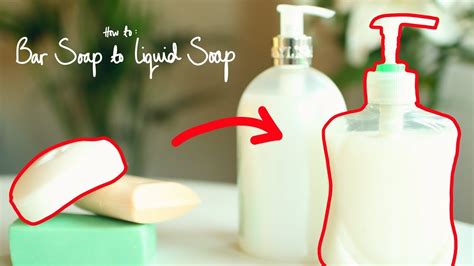 HOW TO TURN BAR SOAP INTO LIQUID SOAP! EASY - YouTube