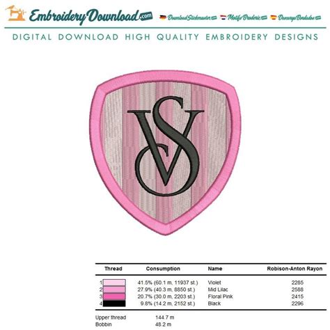 Victoria's Secret VS Logo Embroidery Design Download EmbroideryDownload | lupon.gov.ph