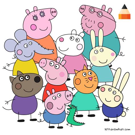 Peppa Pig Drawing at GetDrawings | Free download