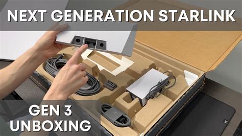 Next Generation Starlink - Unboxing the Gen 3 Standard Kit - YouTube