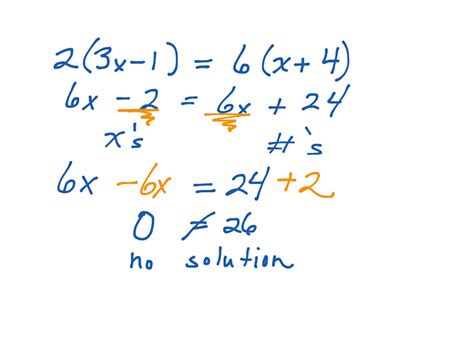 No solution 01 | Math, Algebra, solving-equations | ShowMe