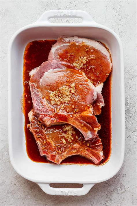 Pork Chop Marinade (4 options!) - The Wooden Skillet