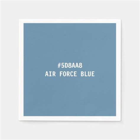 Air Force Blue Hex Color Code Napkins | Zazzle.com