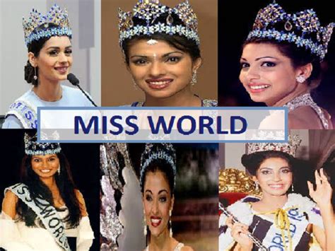 List of Miss World winners from India