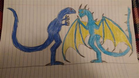 Dinosaur Vs Dragon 1 by mantisngo2468 on DeviantArt