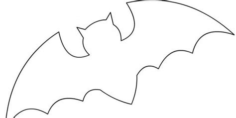 Bat Template for Halloween | Coloring Page