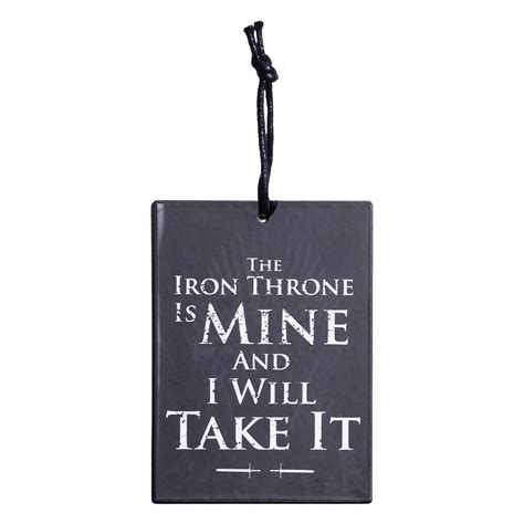 Iron Throne - Quote - Mini Metal Sign – Game of Thrones Studio Tour