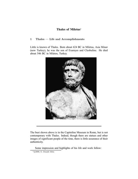 Thales of Miletus