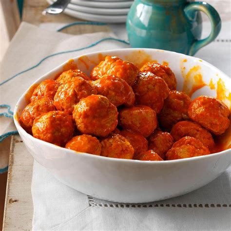 Buffalo Chicken Meatballs Recipe | Taste of Home