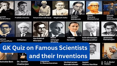 GK Quiz on Famous Scientists and Their Inventions