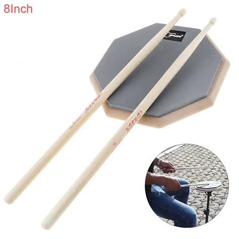 Aliexpress.com : Buy 8 Inch Rubber Wooden Dumb Drum Practice Training Drum Pad with Drum Sticks ...