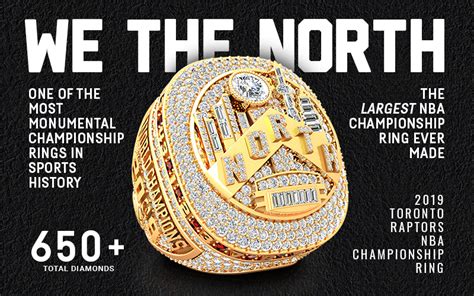 Official 2019 Toronto Raptors NBA Championship Ring By Baron® Rings