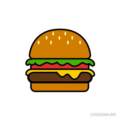 A free food cartoon image of a delicious burger drawing. | Burger drawing, Burger cartoon, Food ...