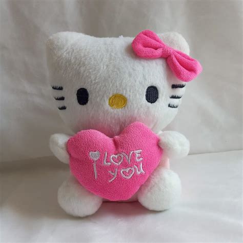 Hello Kitty Pink Heart Plush Medium sized hello... - Depop