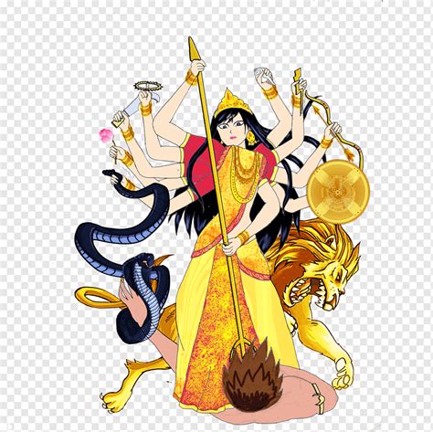 Navaratri Durga Hinduism Festival Chaitra, puja, fictional Character, cartoon, desktop Wallpaper ...