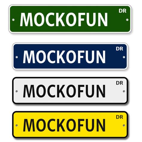 🛑 (FREE) Street Sign Maker - MockoFUN